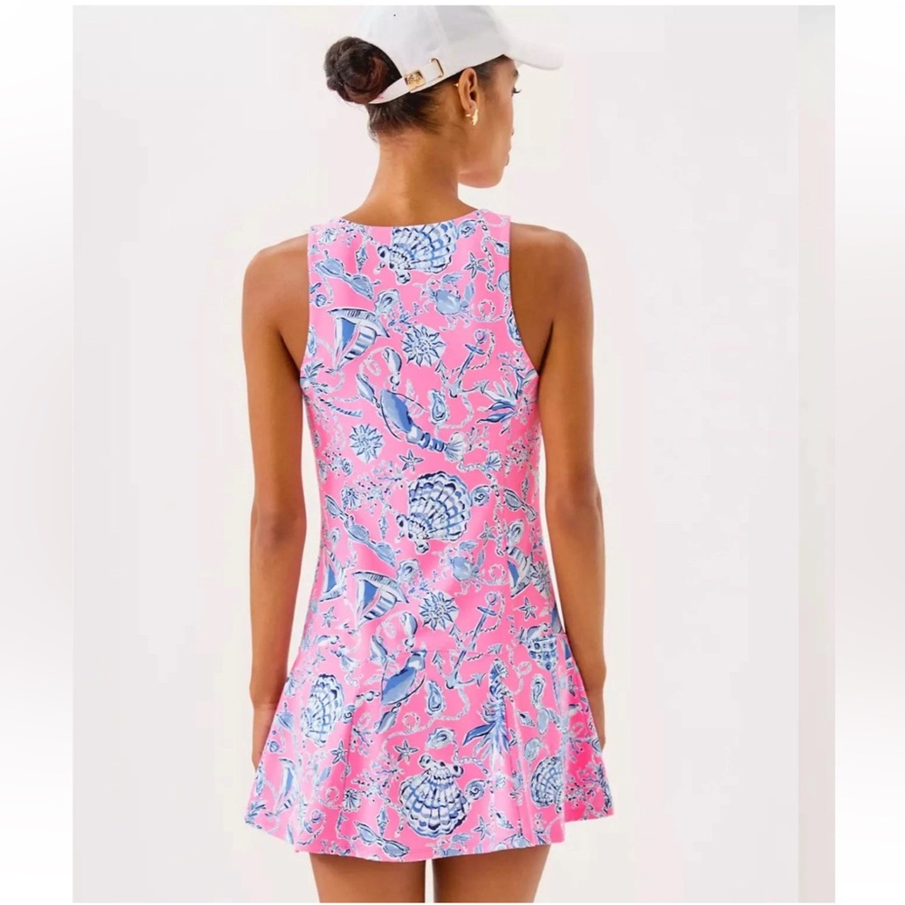 NWOT Lilly Pulitzer UPF 50 Luxletic Westley Active Dress Rousseau Barefoot Pink - Picture 2 of 9